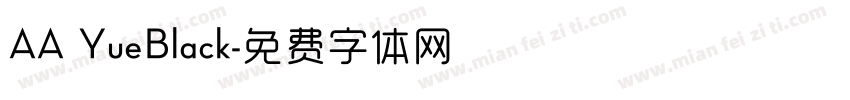 AA YueBlack字体转换